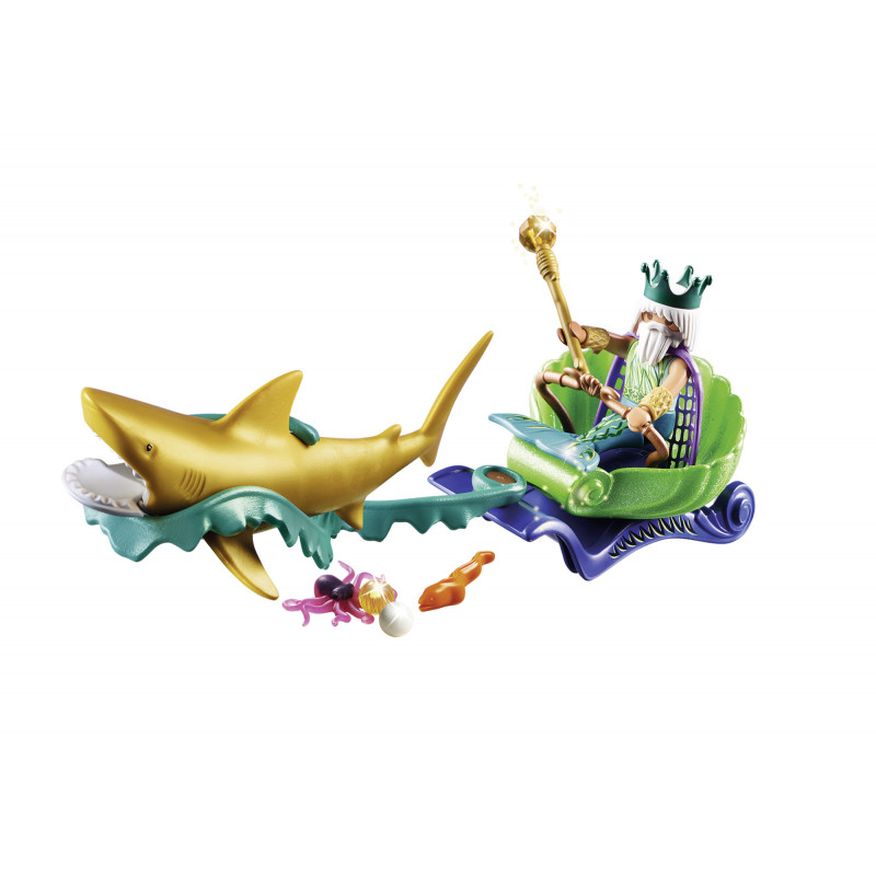 Playmobil King of the Sea with Shark Carriage (70097)