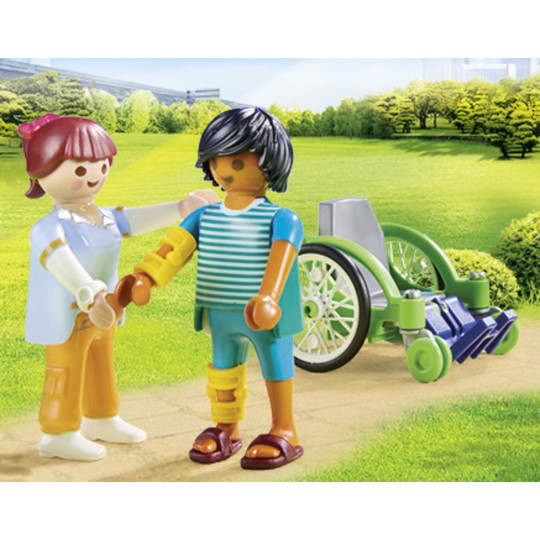 Playmobil Ασθενής με καροτσάκι(70193)