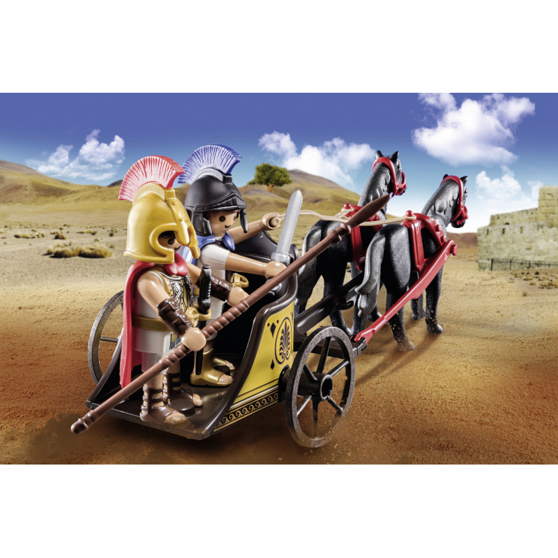 Playmobil Achilles with chariot and Patroklos(70469)