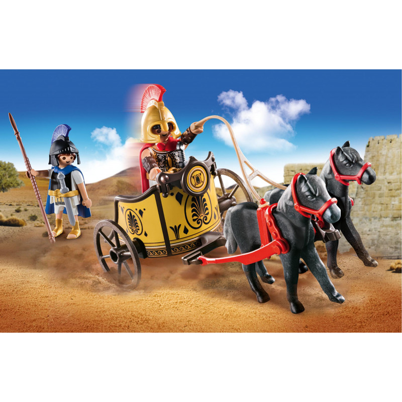 Playmobil Achilles with chariot and Patroklos(70469)