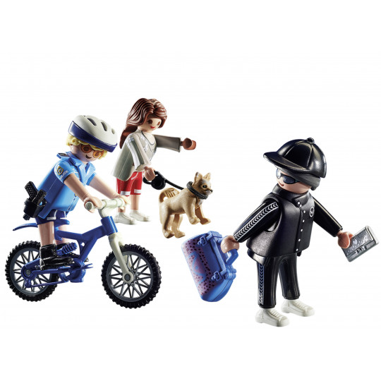 Playmobil Αστυνομικός με ποδήλατο και πορτοφολάς(70573)