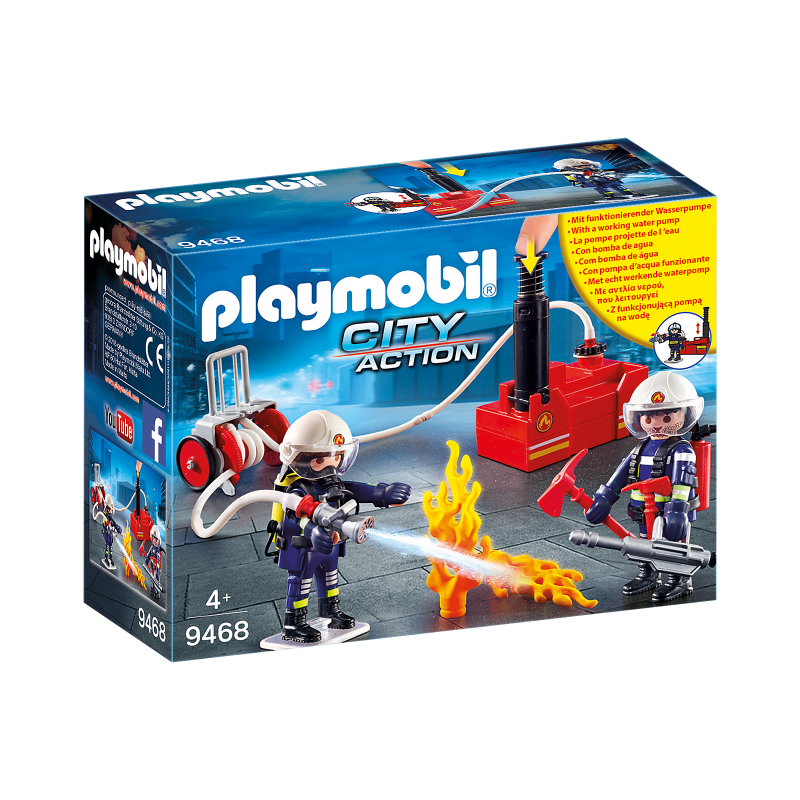 Playmobil Πυροσβέστες με αντλία νερού(9468)