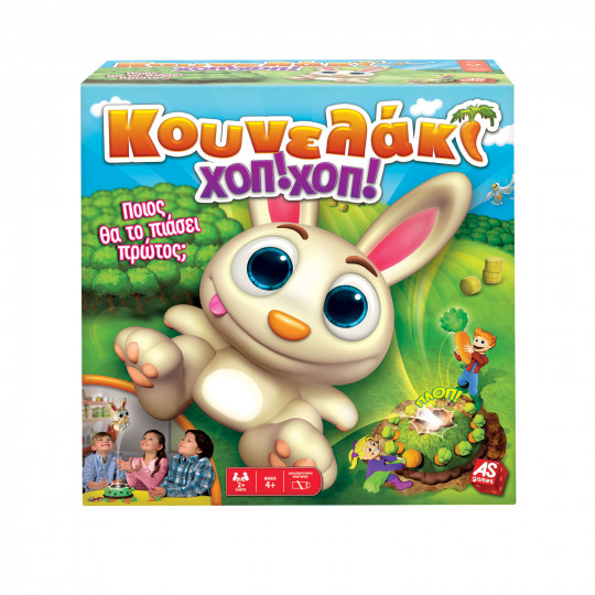 AS Games Board Game Bunny Hop! Hop! For Ages 4+ And 2+ Players(1040-20156)