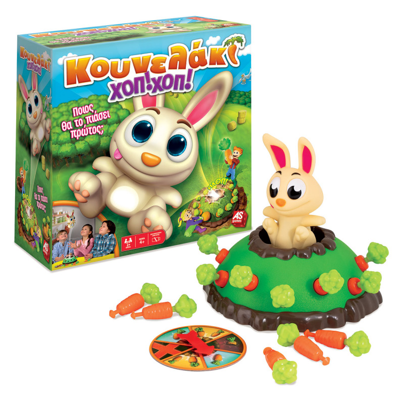 AS Games Board Game Bunny Hop! Hop! For Ages 4+ And 2+ Players(1040-20156)