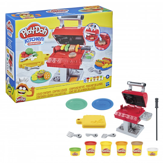 Play-Doh Kitchen Creations Grill &#039;n Stamp Playset (F06525L0)