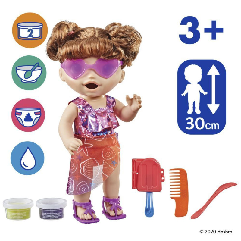 Baby Alive Sunshine Snacks Brown Hair (F1681)