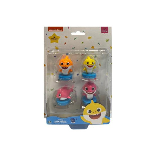 Baby Shark Figures-Seals 4Pack-3 Designs(BAH07000)