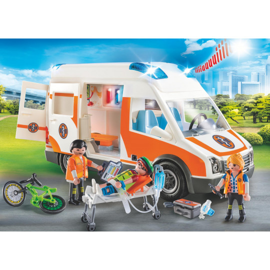 Playmobil Ασθενοφόρο με Διασώστες(70049)