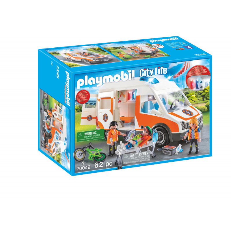 Playmobil Ασθενοφόρο με Διασώστες(70049)