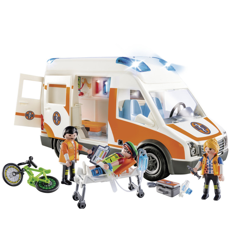 Playmobil Ασθενοφόρο με Διασώστες(70049)