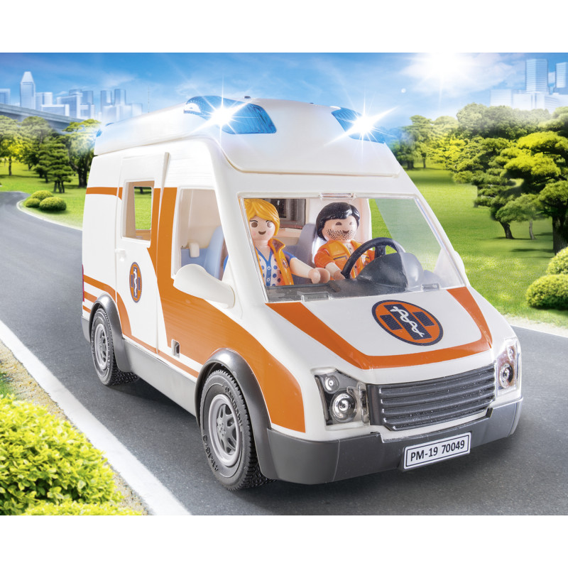 Playmobil Ambulance with Flashing Lights(70049)