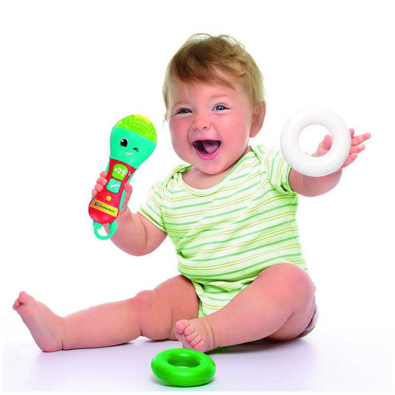 Baby Clementoni Baby Toddler Toy Baby Microphone For 10-36 Months(1000-17181)