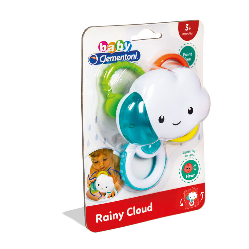 Baby Clementoni Baby Rattle Multicolored Cloud For 3+ Months(1000-17324)