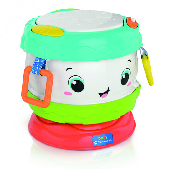 Baby Clementoni Baby Toddler Musical Toy Activity Baby Drum For 10-36 Months(1000-17409)