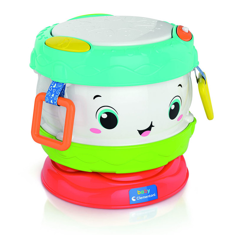 Baby Clementoni Baby Toddler Musical Toy Activity Baby Drum For 10-36 Months(1000-17409)