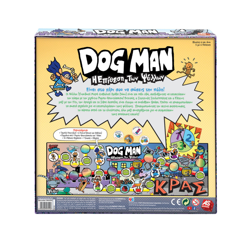 AS Games Board Game Dogman Attack Of The Fleas For Ages 6+ And 2-6 Players(1040-07010)