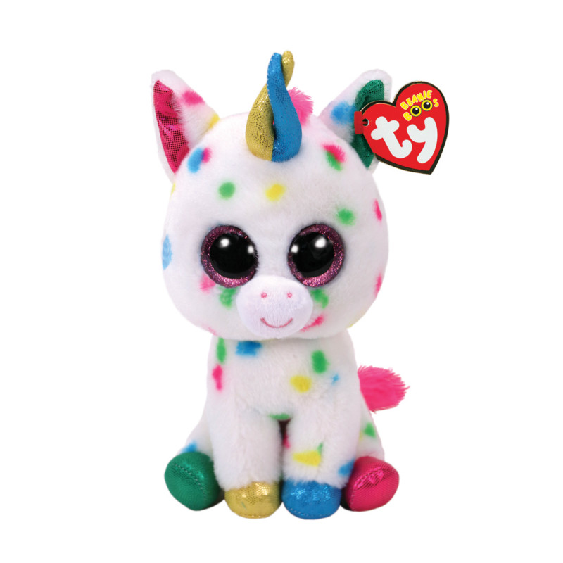 TY Beanie Boos Harmonie Χνουδωτό Μονόκερος Λευκός 40εκ(1607-36891)