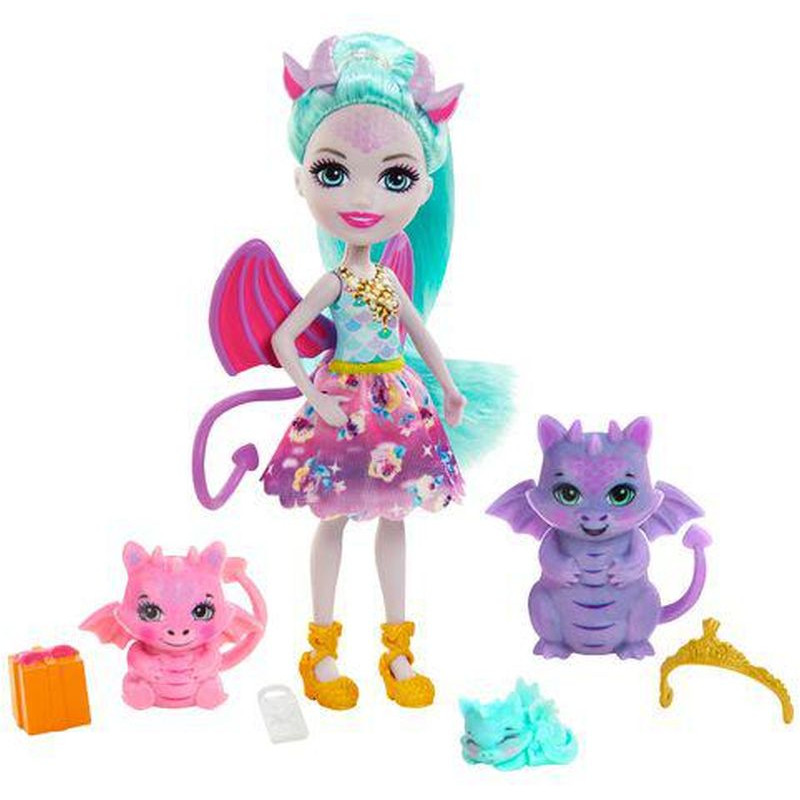 Enchantimals Royal Guest Doll With Gifts With Family Of Dragons (GYJ09)