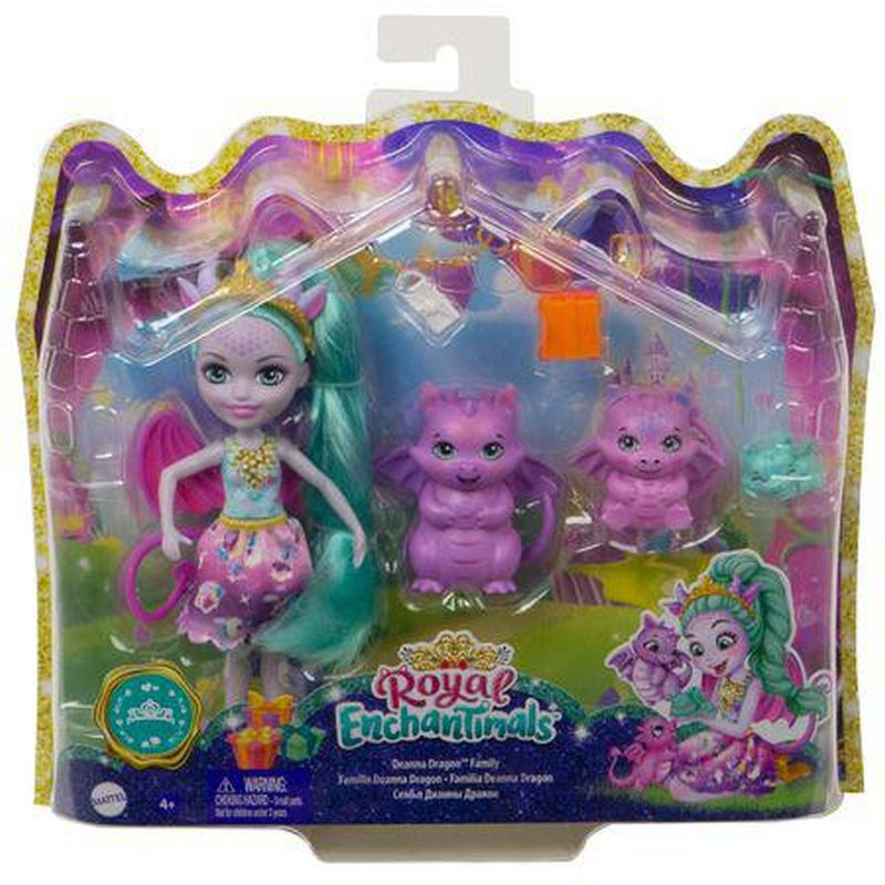 Enchantimals Royal Guest Doll With Gifts With Family Of Dragons (GYJ09)