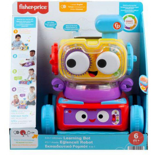 Fisher Price Laugh &amp; Learn Εκπαιδευτικό Ρομπότ 4 Σε 1-Smart Stages (HCK43)