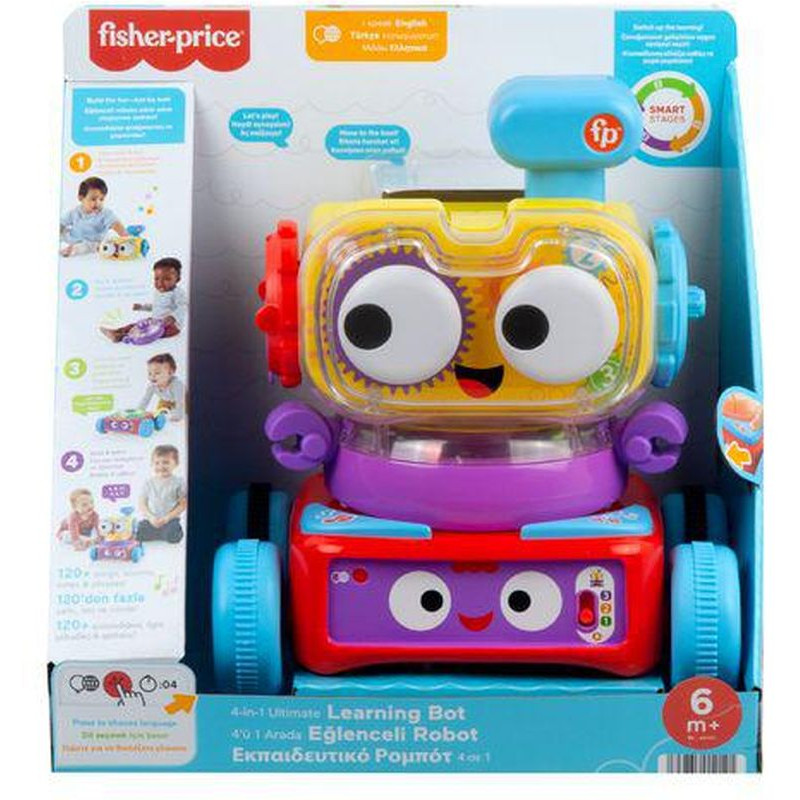 Fisher Price Laugh & Learn Εκπαιδευτικό Ρομπότ 4 Σε 1-Smart Stages (HCK43)