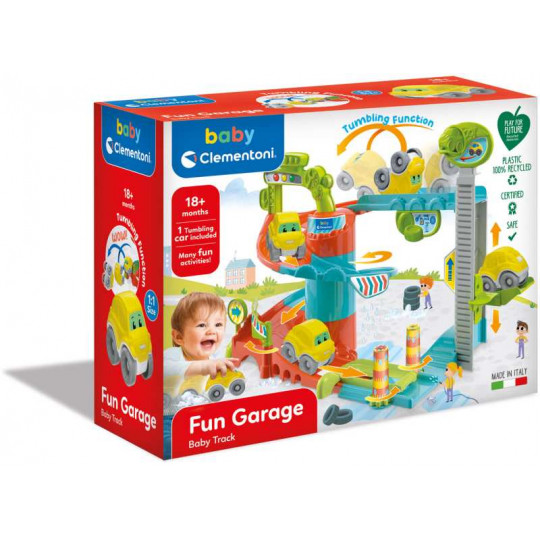 Baby Clementoni Play For Future Toddler Toy Fun Garage Baby Track For 18+ Months(1000-17404)