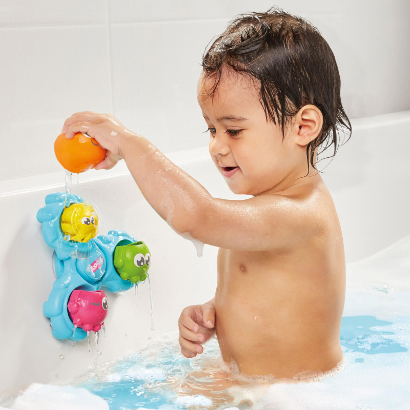 Tomy Toomies Baby Toddler Bath Toy Spin And Splash Octopals For 12+ Months(1000-72820)