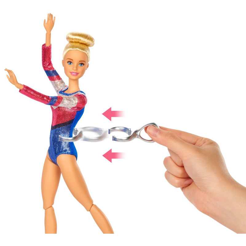 Barbie Gymnast Playset,Dolls With Accessories (GJM72)