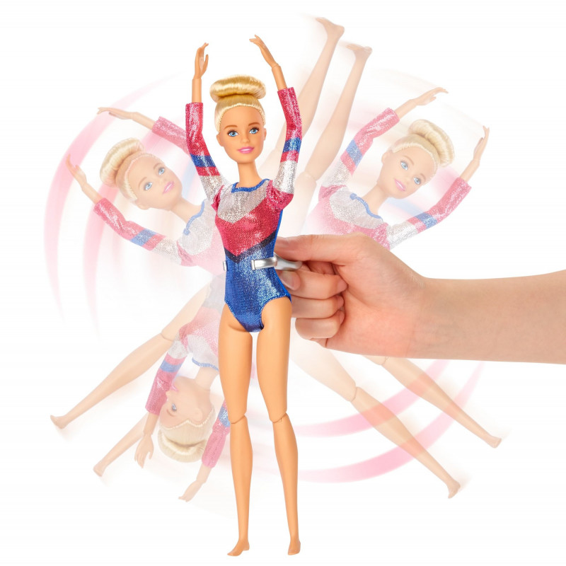 Barbie Gymnast Playset,Dolls With Accessories (GJM72)