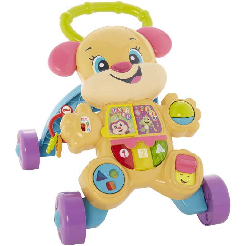 Fisher Price Laugh & Learn Εκπαιδευτική Στράτα Ροζ Σκυλάκι Smart Stages (FTC68)