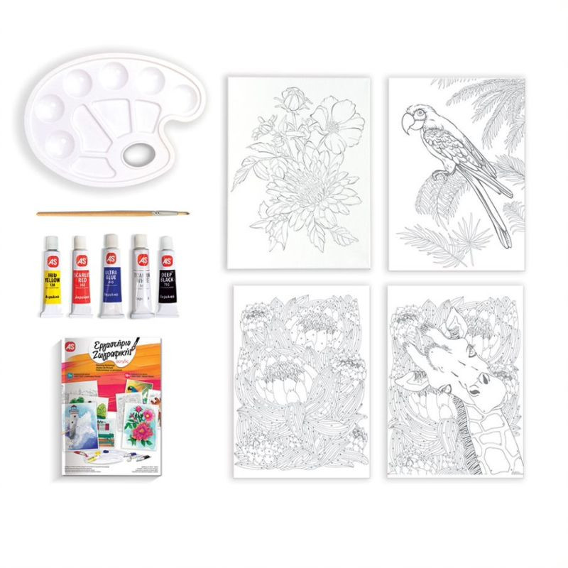 Painting Workshop Acrylic Drawing Set Nature For Ages 10+(1038-11036)