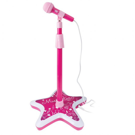 Music Star Karaoke Microphone with Light-Up Base For Ages 3+(7510-56903)