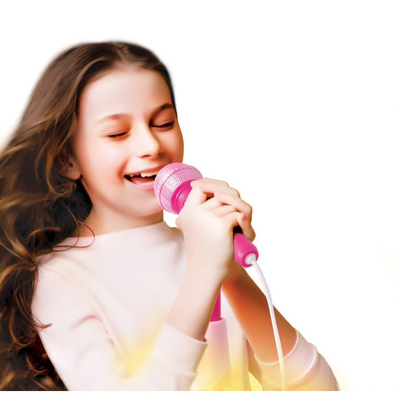 Music Star Karaoke Microphone with Light-Up Base For Ages 3+(7510-56903)