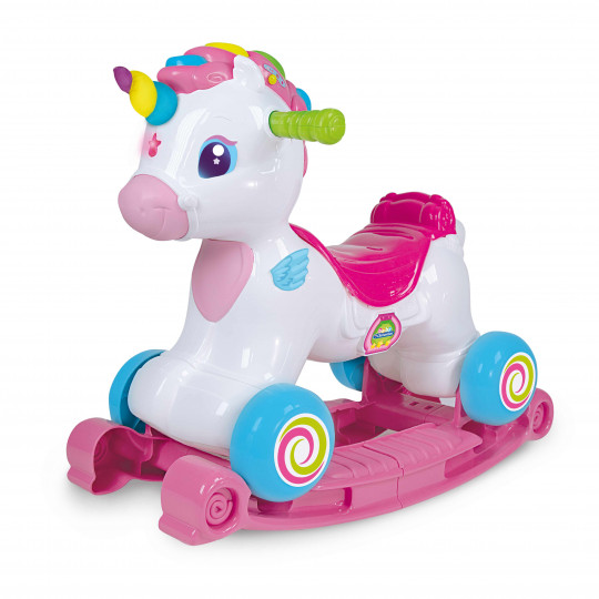 Baby Clementoni Educational Baby Toddler Toy Unicorn Ride On 3 In 1 For 12-36 Months(1000-63370)