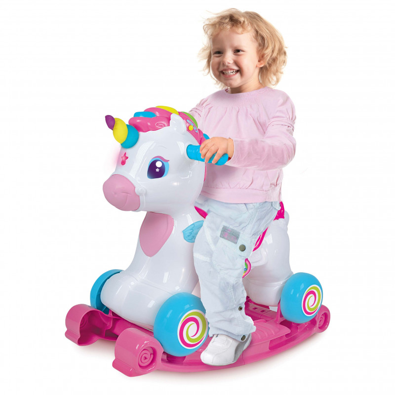 Baby Clementoni Educational Baby Toddler Toy Unicorn Ride On 3 In 1 For 12-36 Months(1000-63370)