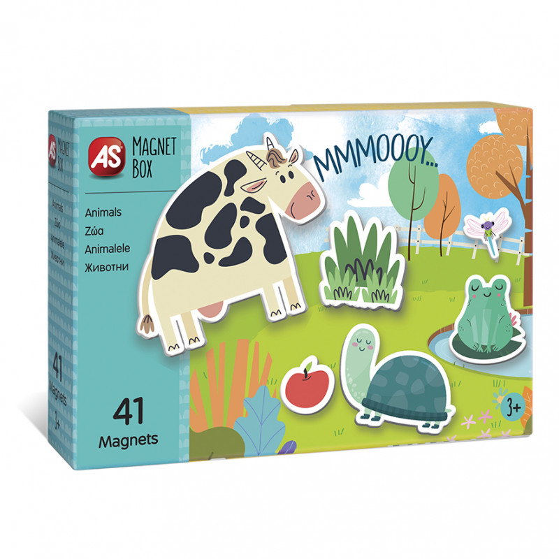 AS Magnet Box Animals 41 Educational Paper Magnets For Ages 3+(1029-64036)