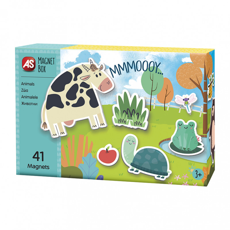 AS Magnet Box Animals 41 Educational Paper Magnets For Ages 3+(1029-64036)