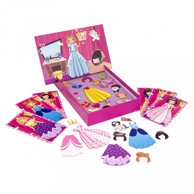 AS Magnet Box Πριγκίπισσες Dress Up Mix And Match 34 Εκπαιδευτικοί Χάρτινοι Μαγνήτες Για 3+ Χρονών(1029-64038)