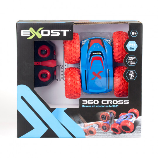 Exost 360 Cross Remote Control Car - Red With Easter Candle(7530-20258)