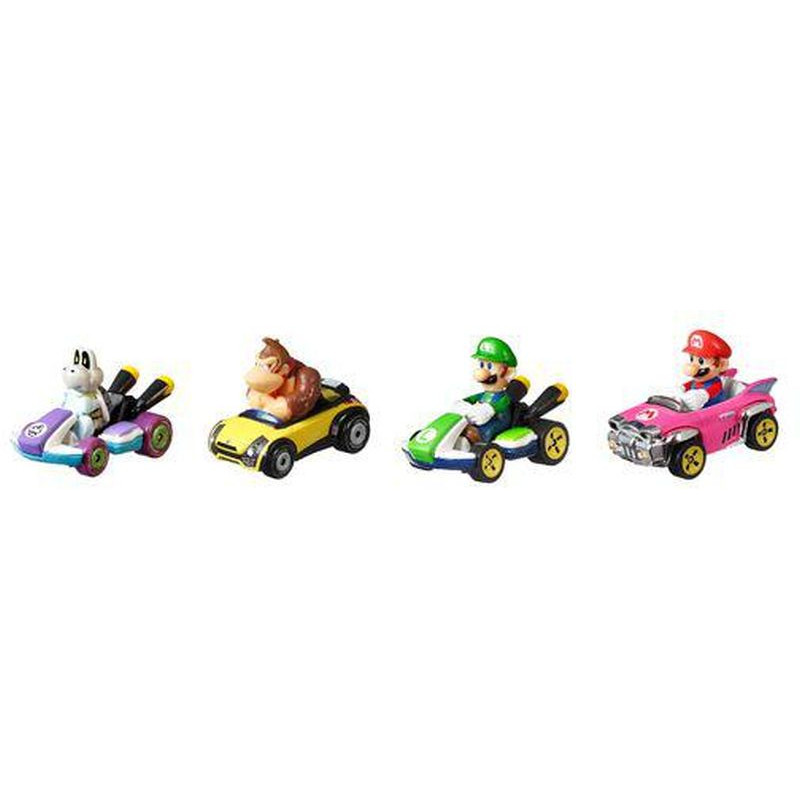 Hot Wheels Mario Kart Αυτοκινητάκια Σετ Των 4 (GWB36)