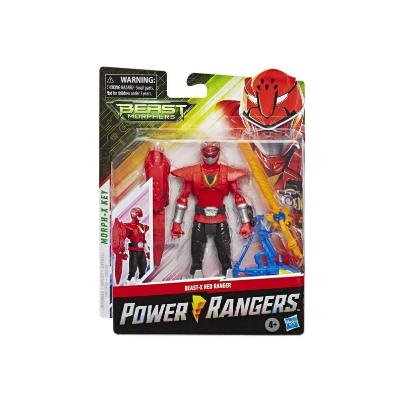 Power Rangers Basic 6 In Fingures Beast-X Red Ranger (E5915-E7827)