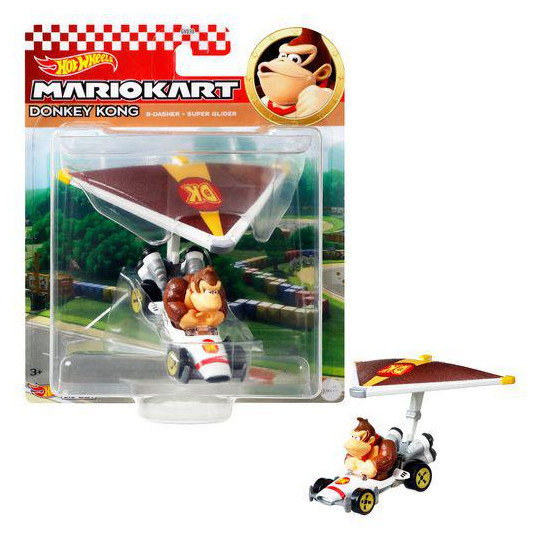 Hot Wheels Αυτοκινητάκια Mario Kart Με Ανεμόπτερο (GVD30)