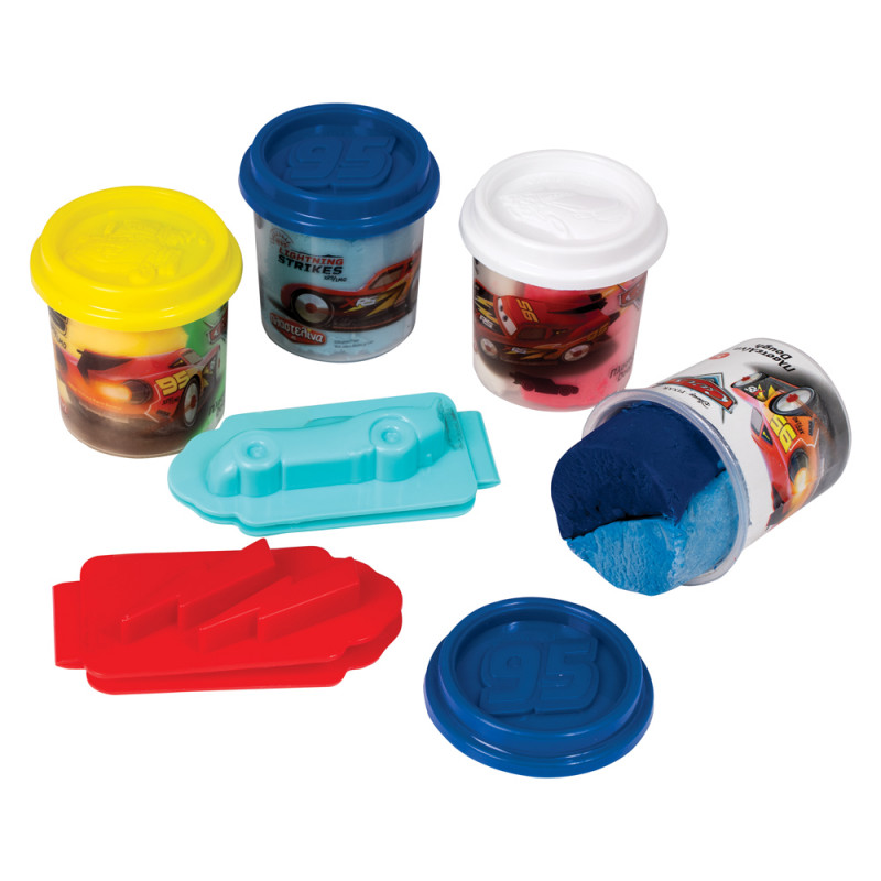 AS Dough Pot With 2 Dough Colors And 3D Cap Foldable Cutter 100gr For Ages 3+(1045-03542)