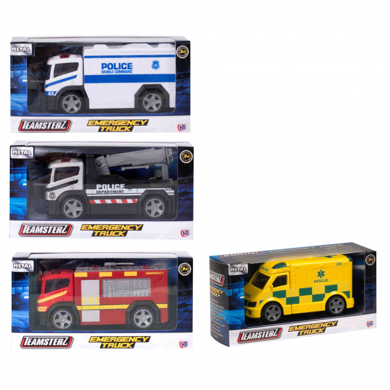 Teamsterz Street Kingz Emergency Trucks Die-Cast Venhicles For Ages 3+(7535-16450)