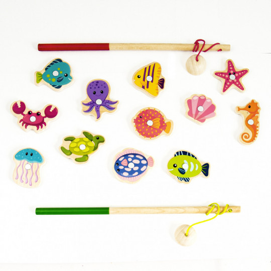 AS Magnet Box Sea Animals Bord Game With 12 Wooden Magnets For Ages 2+(1029-64041)