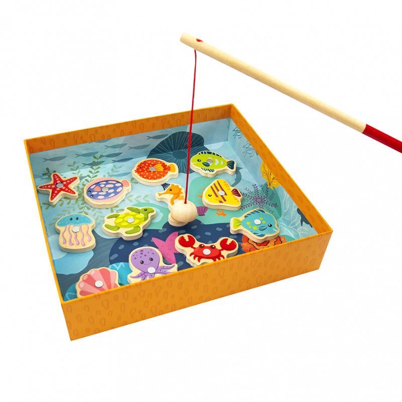 AS Magnet Box Sea Animals Bord Game With 12 Wooden Magnets For Ages 2+(1029-64041)