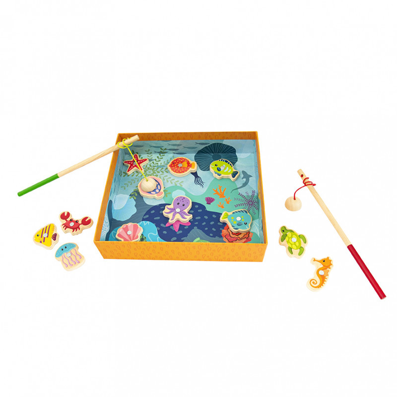 AS Magnet Box Sea Animals Bord Game With 12 Wooden Magnets For Ages 2+(1029-64041)