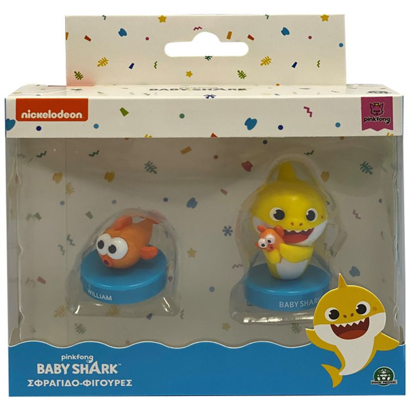 Baby Shark Figures-Stamps 2Pack - 4 Drawings(BAH06000)