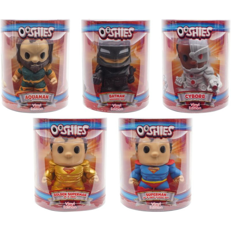 Ooshies - Justice League DC Vinyl Edition Collectible Figures 10 Cm - 5 Designs (HHD05000)