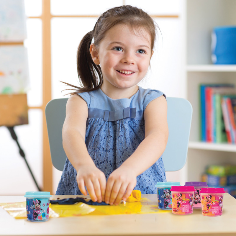 AS Dough Pot With 2 Dough Colors And 3D Cap Foldable Cutter 100gr For Ages 3+(1045-03543)